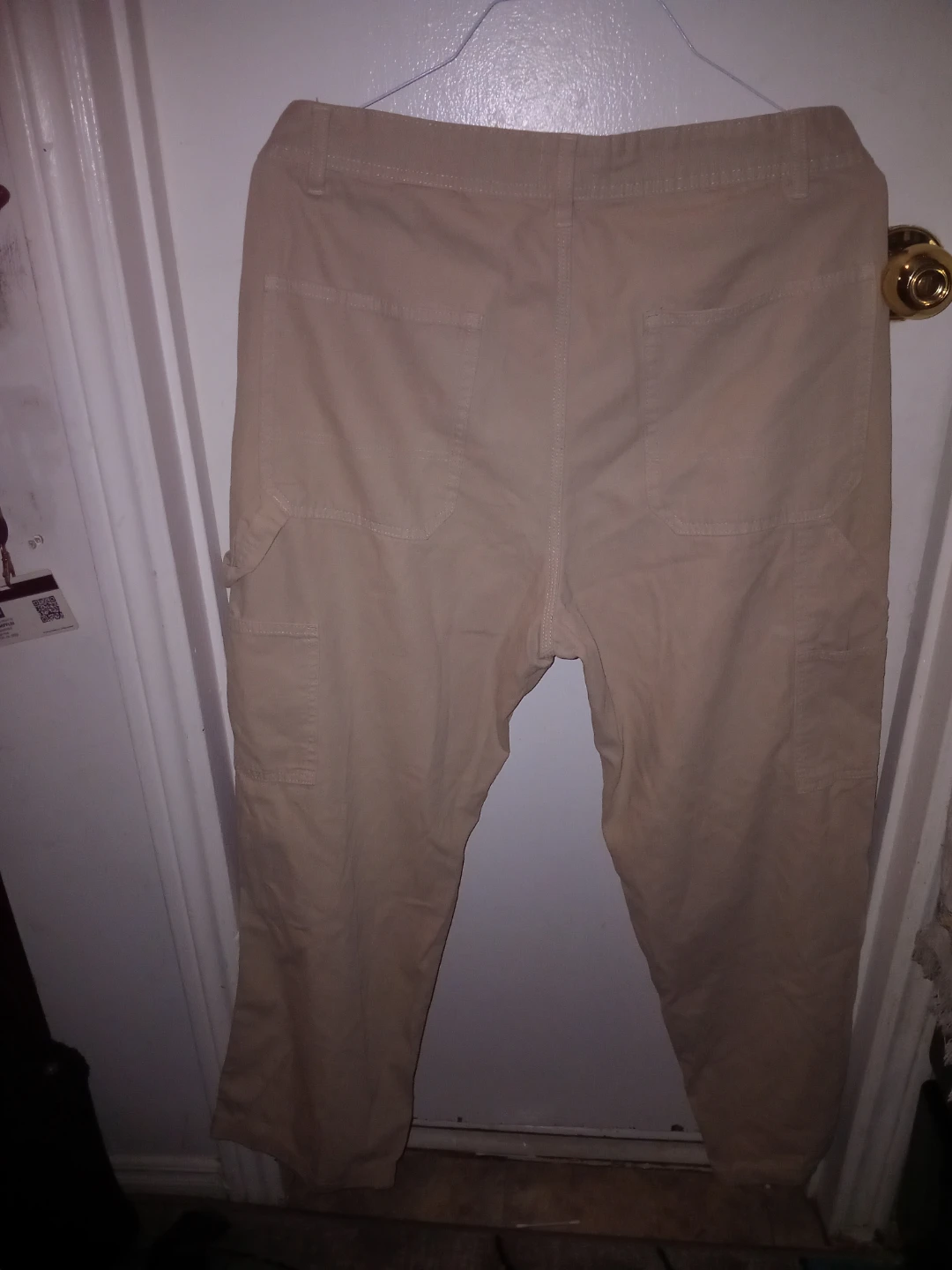 H&M Relaxed Fit Beige Carpenter Pants - Size 32 - photo 2