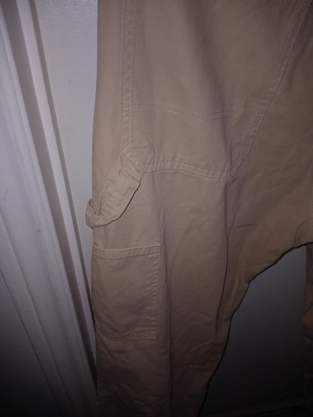 H&M Relaxed Fit Beige Carpenter Pants - Size 32 - photo 4