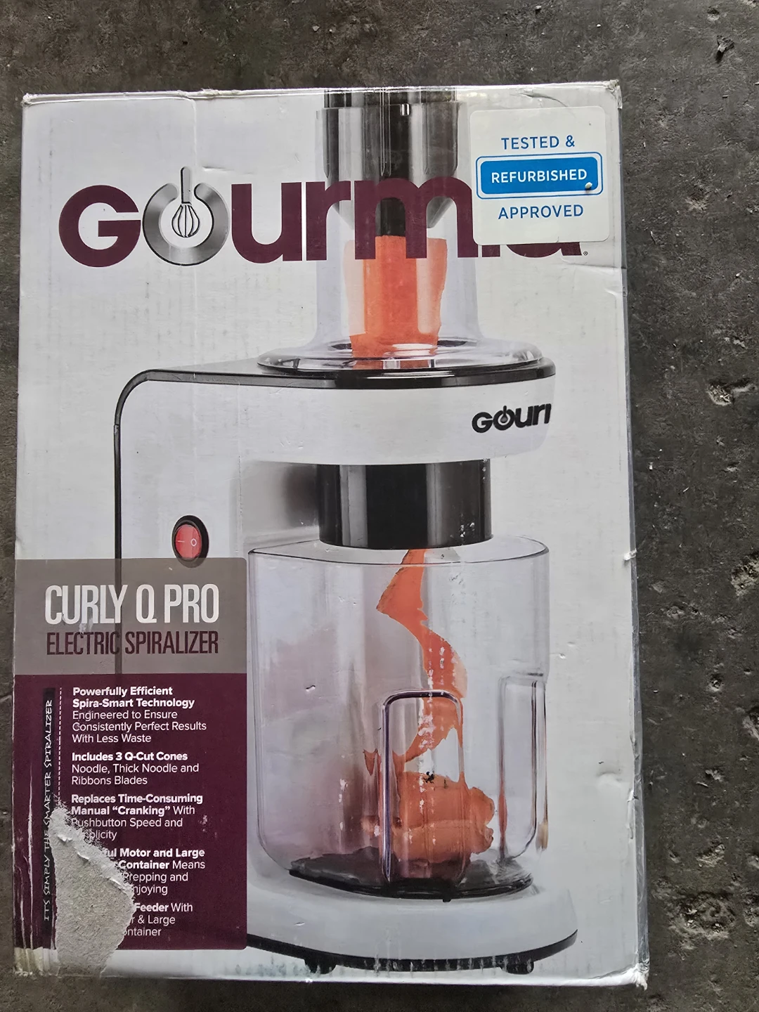 Gourmia Curly Q Pro Electric Spiralizer