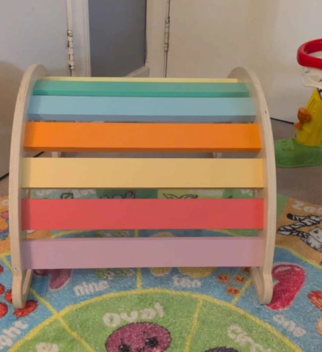 Wooden Rainbow Climbing Arch Rocker
