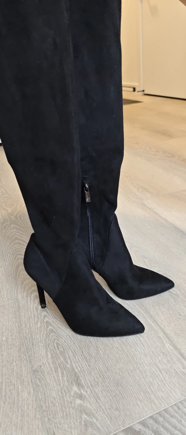 Jessica Simpson Black Suede Over-the-Knee Boots