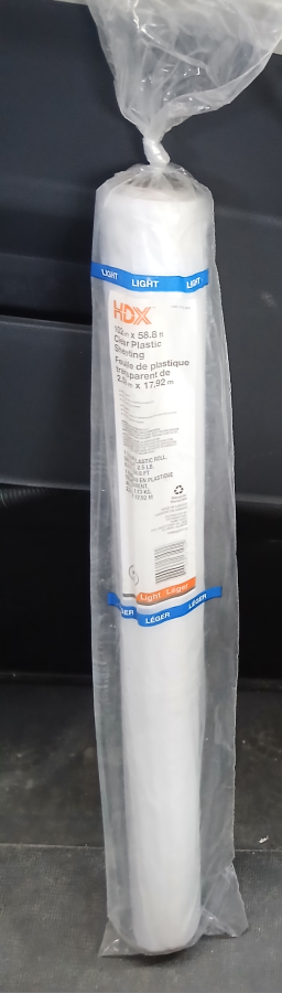 HDX 102 in x 58.8 ft Clear Plastic Sheeting