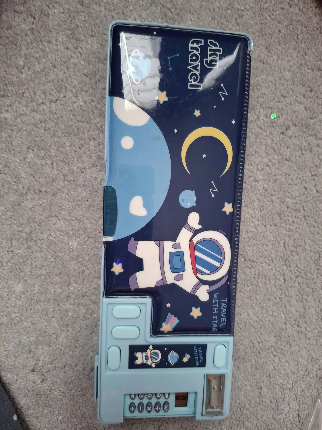 Sky Travel Astronaut Pencil Case