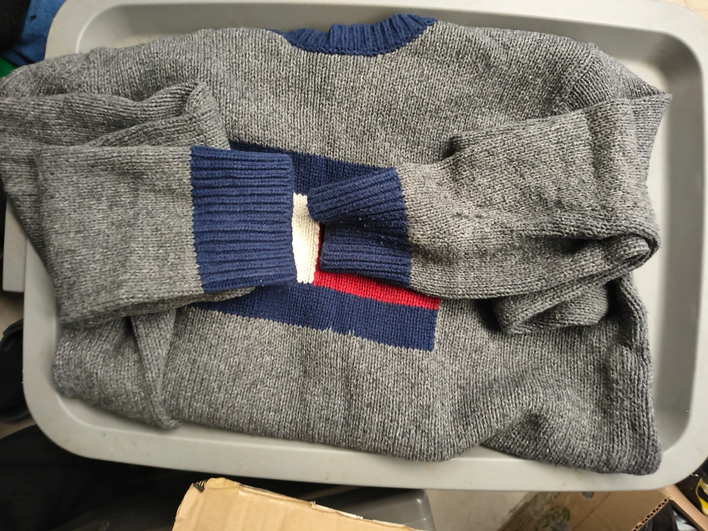Men's Tommy Hilfiger  Crewneck Sweater with Flag Panel SIZE M - photo 4