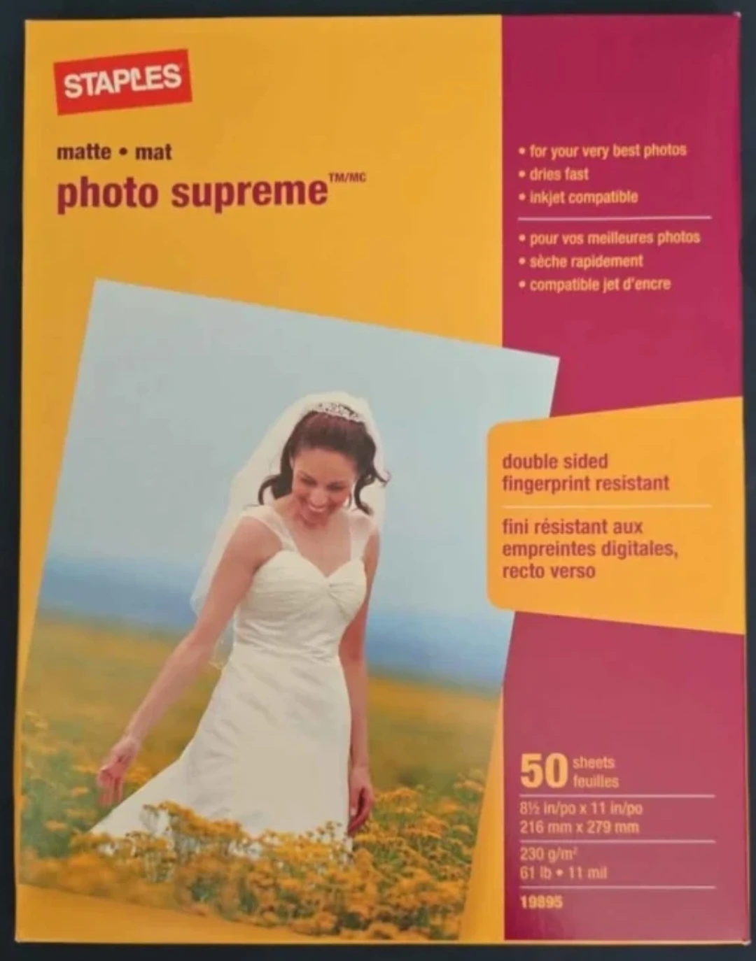 Staples Matte Photo Supreme Paper - 50 Sheets