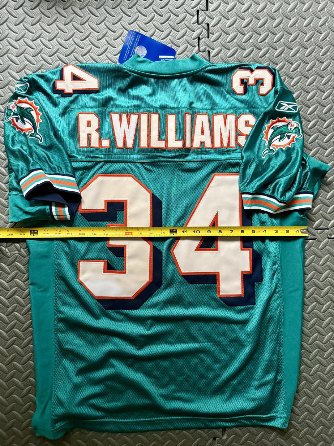 New with Tags Miami Dolphins Ricky Williams Jersey size 48