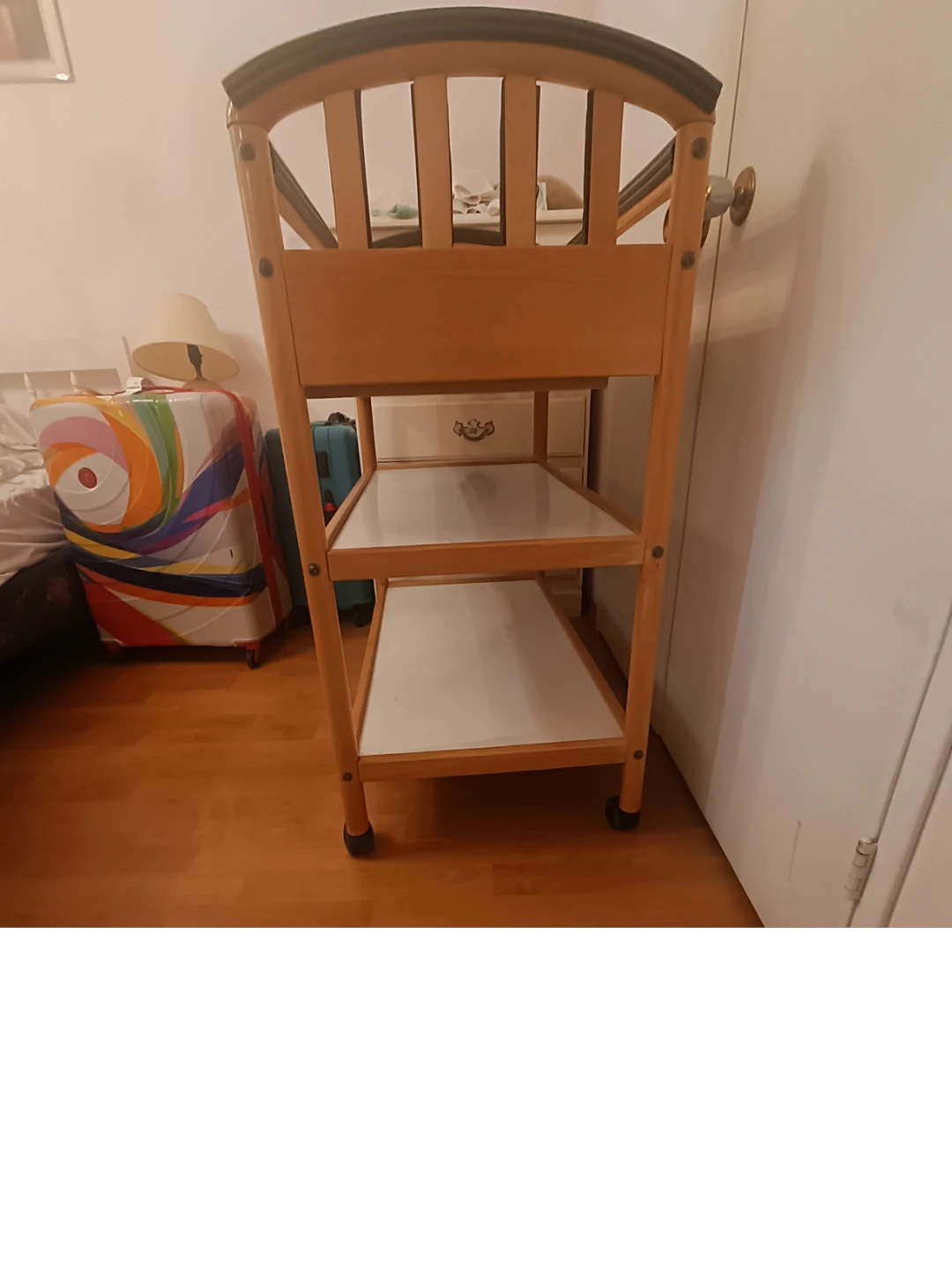 Wooden Changing Table with Shelves - photo 3