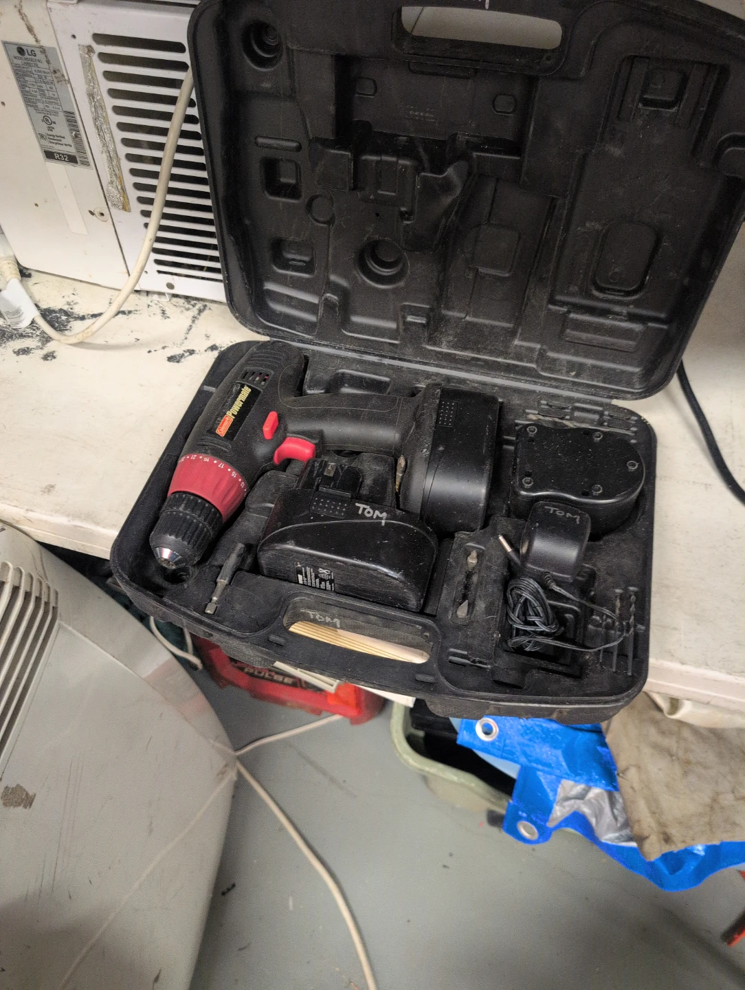 Coleman Powermate Cordless Drill with Case and Accessories