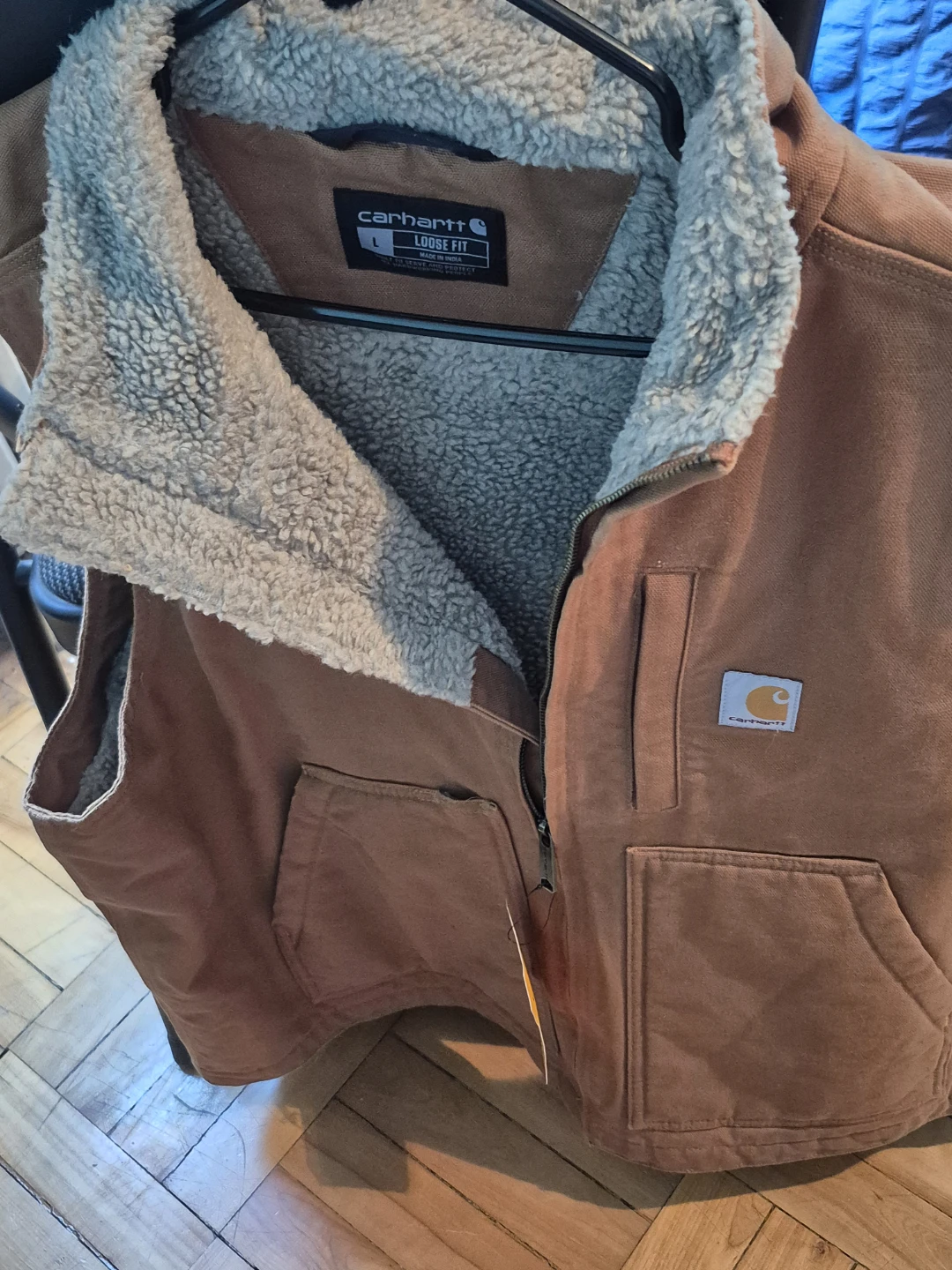 BNWT)Carhartt LG Washed Duck Sherpa Lined Mock-Neck - photo 4