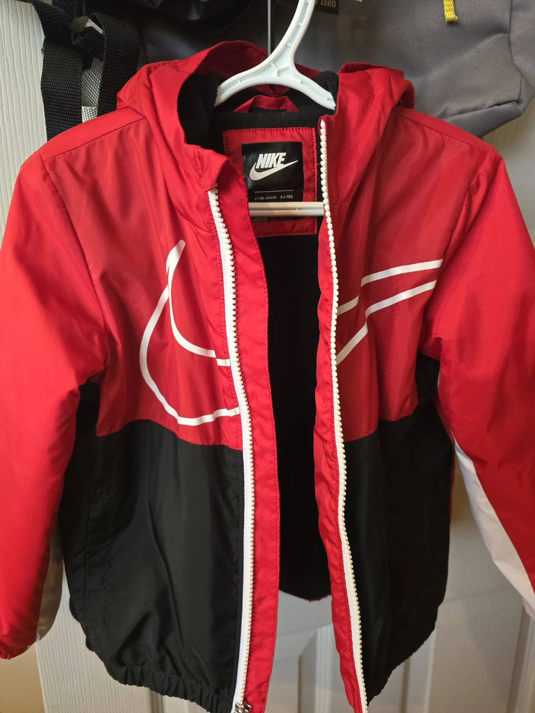 Kids fleece light jacket Nike size 3-4 - photo 3