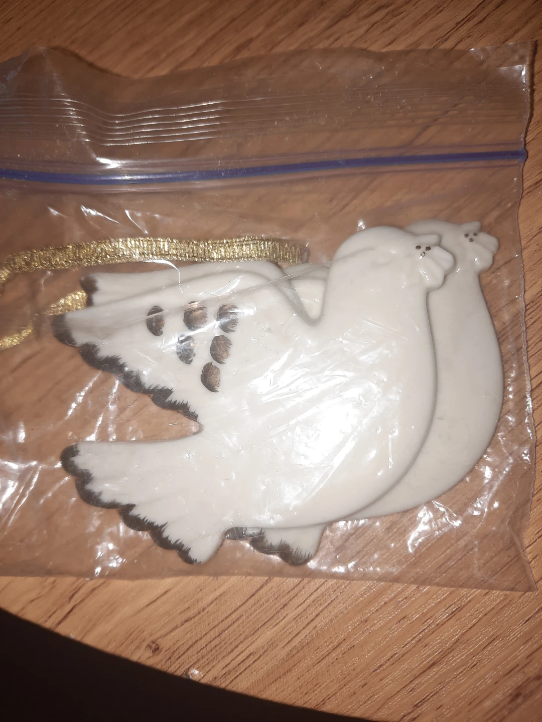 Friendship Dove Christmas ornaments pick up in st.albert