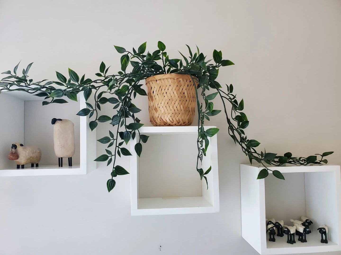 White Cube Wall Shelves - Set of 3 - photo 3