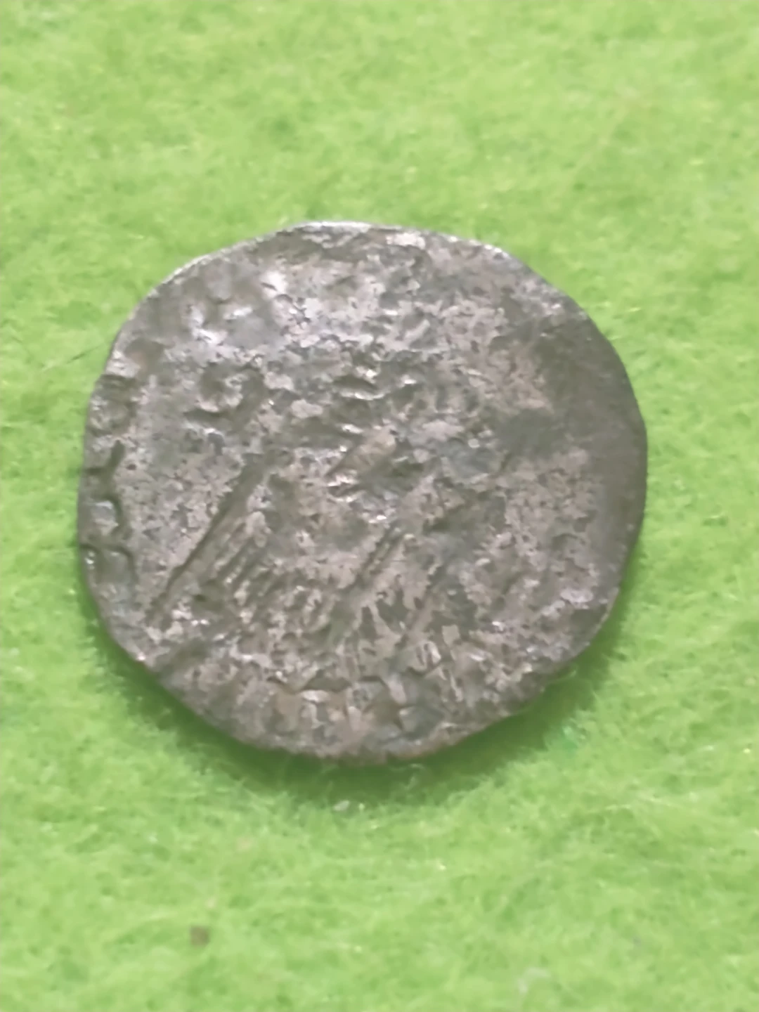 Austrian medieval silver, believed to be 1342-1382 Louis I denar
