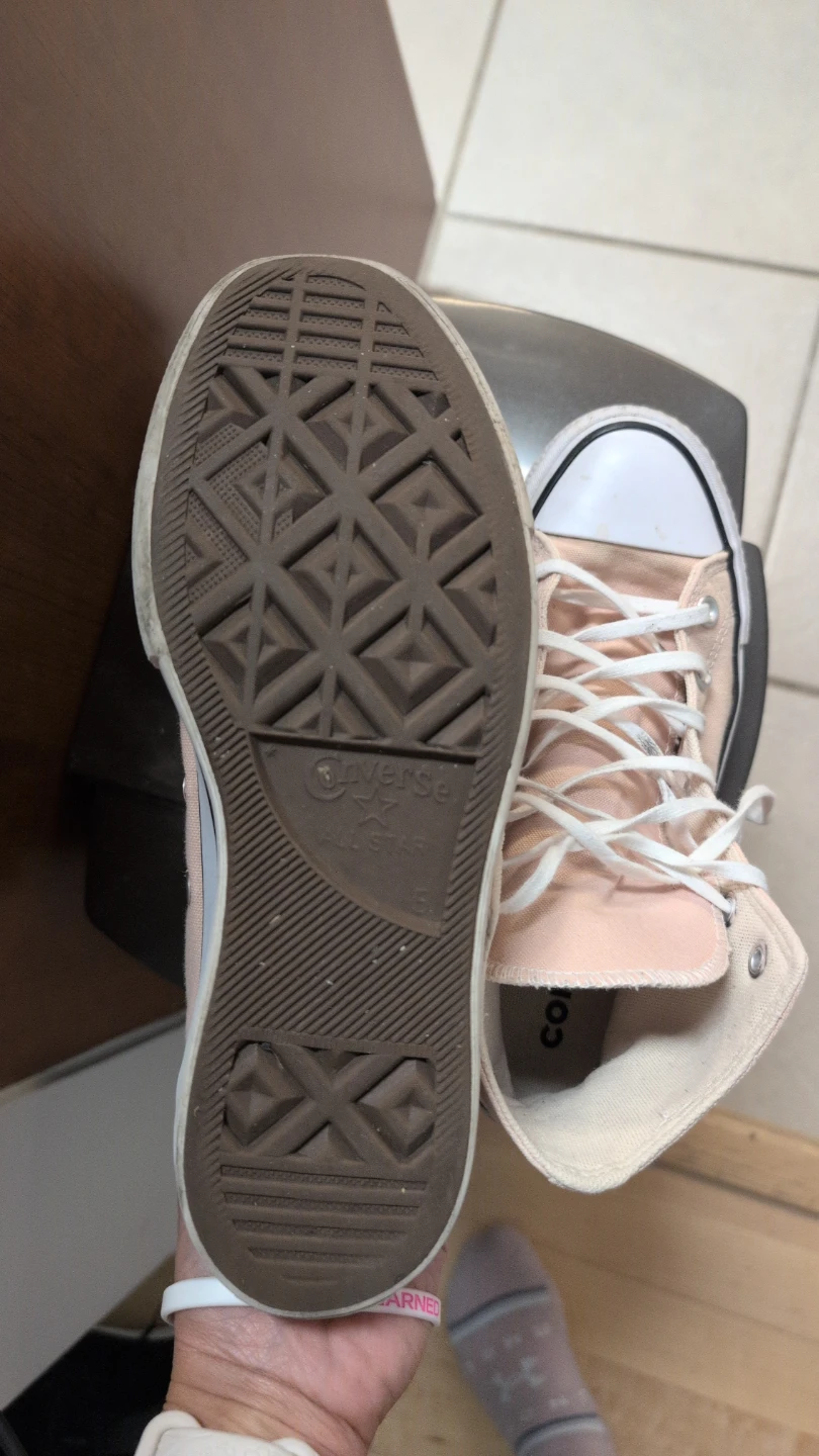 Converse Chuck Taylor All Star High Top Sneakers - Peach Size 7 - photo 4
