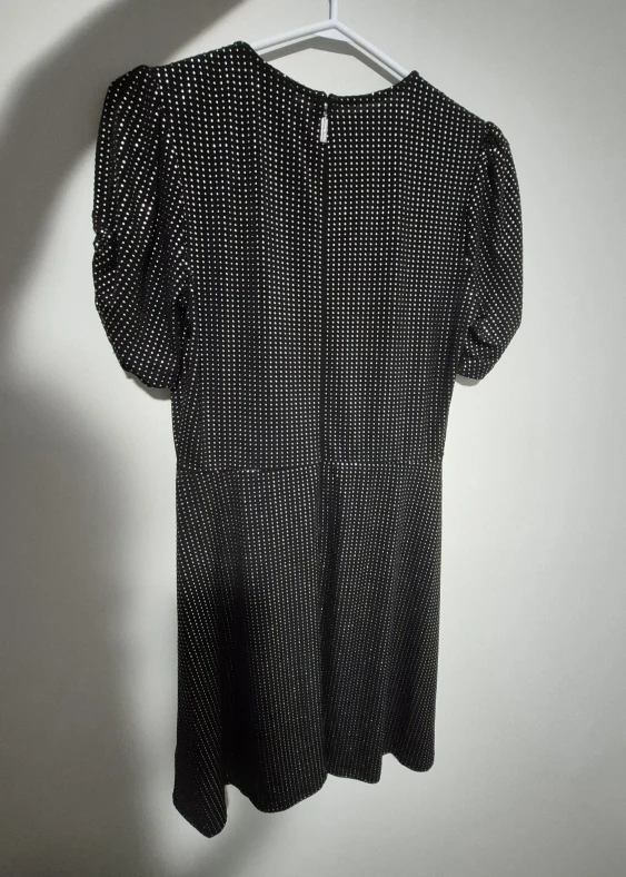 Michael Kors Black & Silver Dot Dress - Small - photo 4