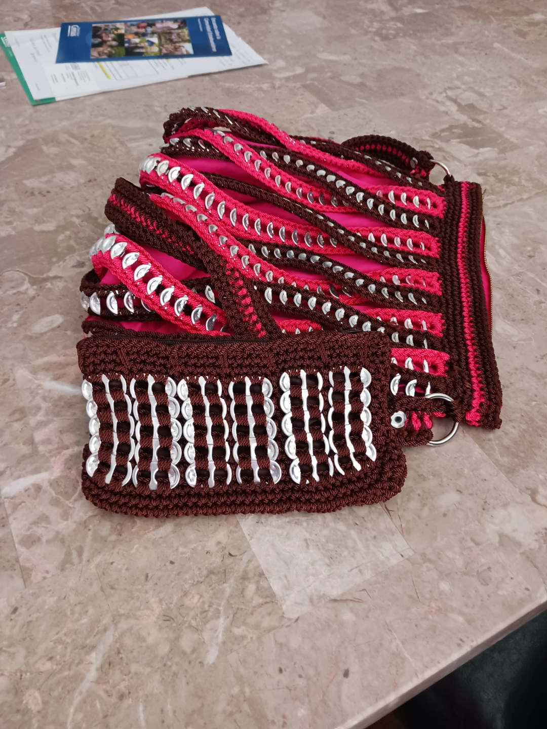 Handmade Upcycled Soda Tab Bag