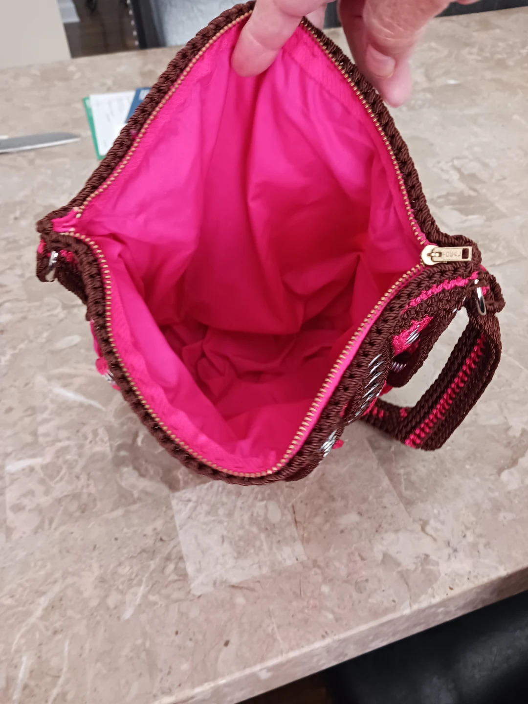 Handmade Upcycled Soda Tab Bag - photo 3