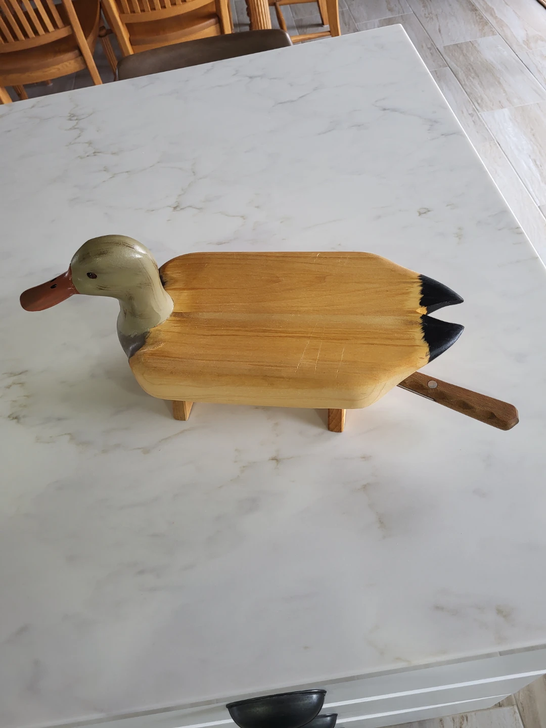 Wooden Duck Decorative Item & cutting Board - photo 2