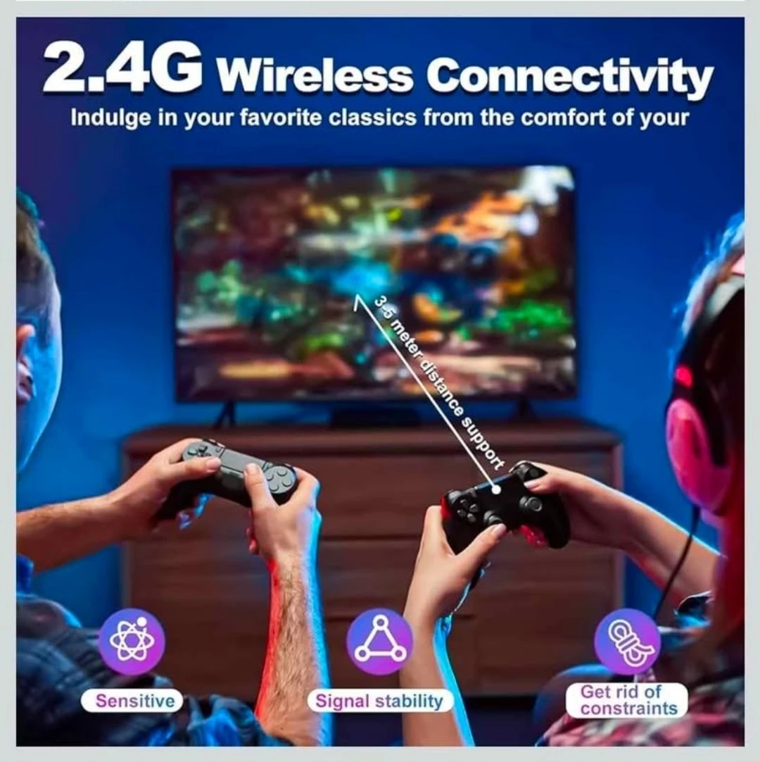 NEW Retro Game TV game Console Wireless.Controller 24500+ Games - photo 4