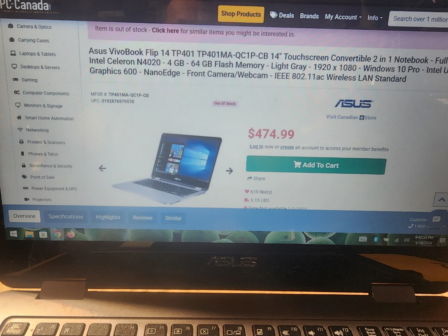 Dell Inspiron 15 5570 Touchscreen Laptop