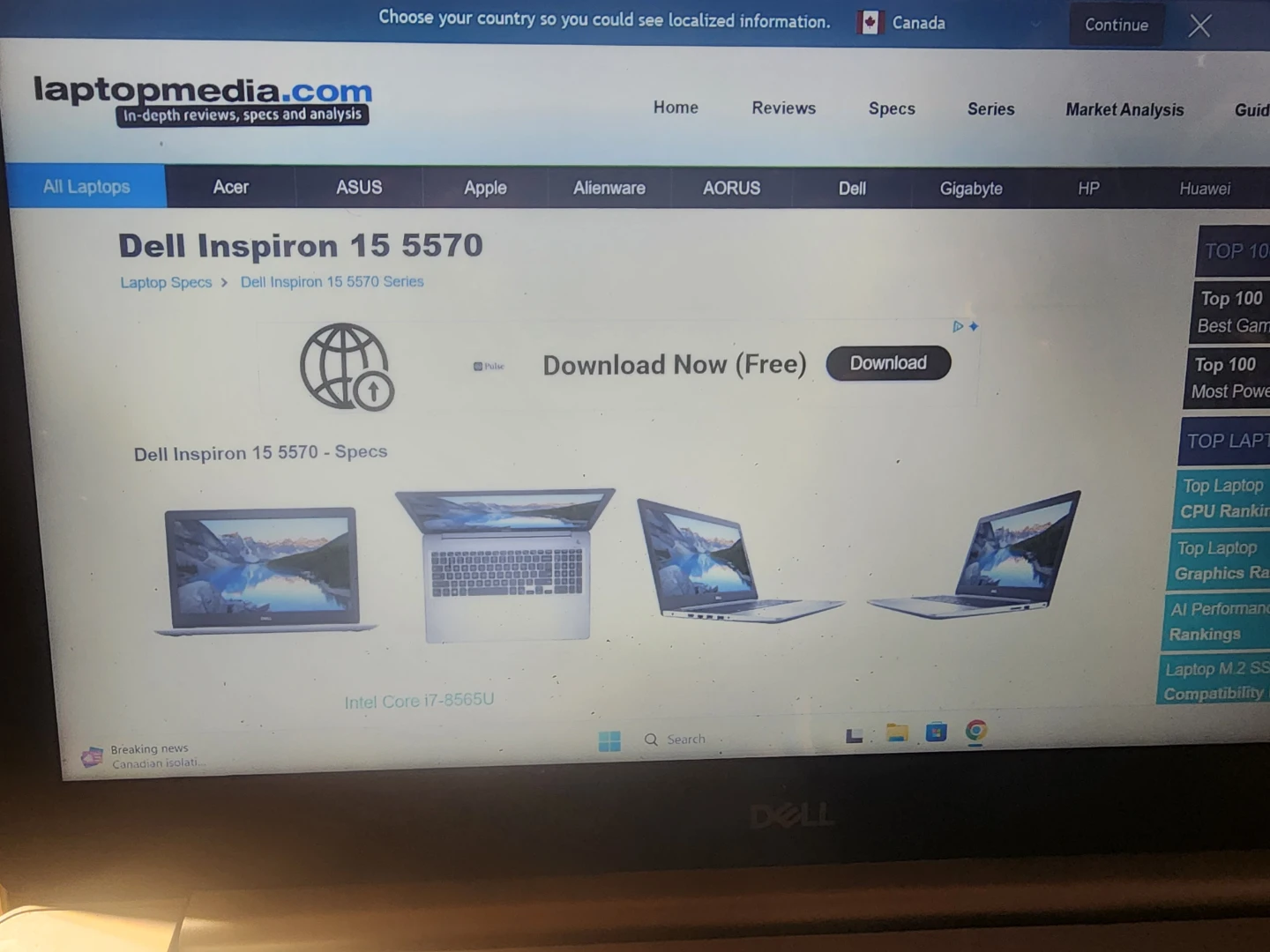 Dell Inspiron 15 5570 Touchscreen Laptop - photo 2