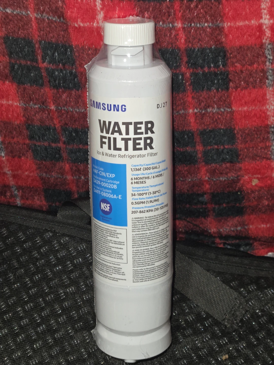 Samsung Water Filter DJ27 HAF-CIN/EXP DA29-00006B
