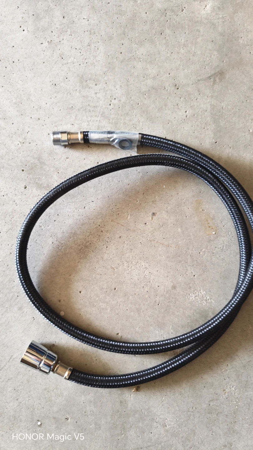 New Braided Faucet Hose with Chrome Fittings
