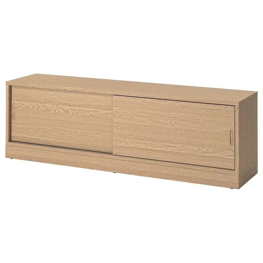 Light Wood Sideboard Cabinet with Sliding Doors (ikea)