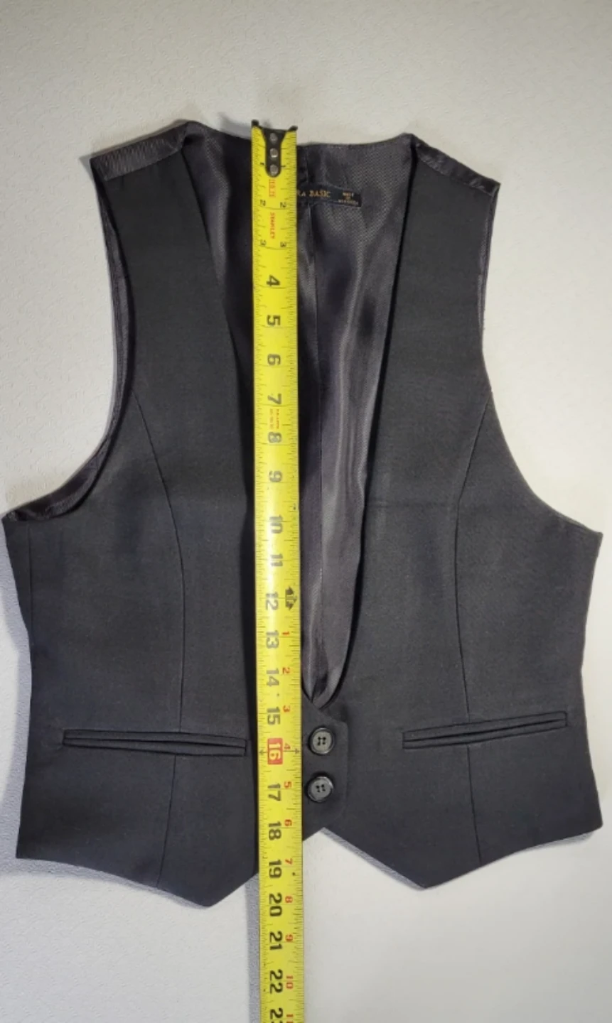 Zara Basic Black Vest - Women's Size S - photo 3