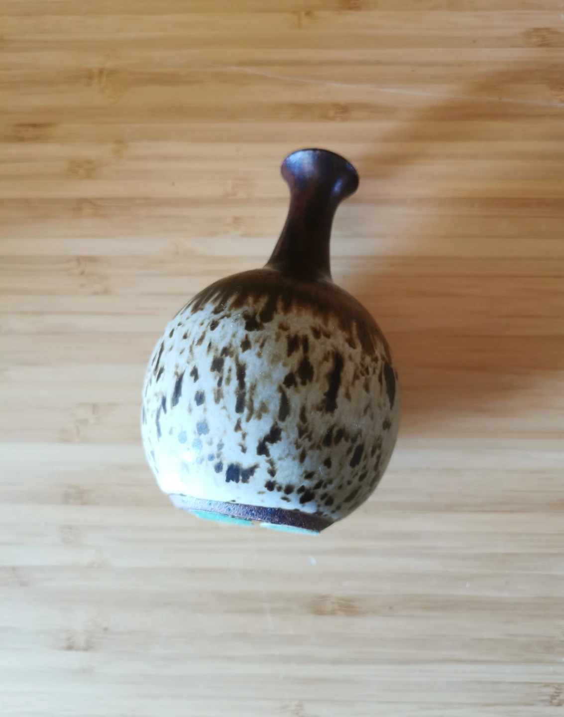 Vintage Signed Handmade Studio Pottery Bud Vase Lorraine Oberg - photo 4