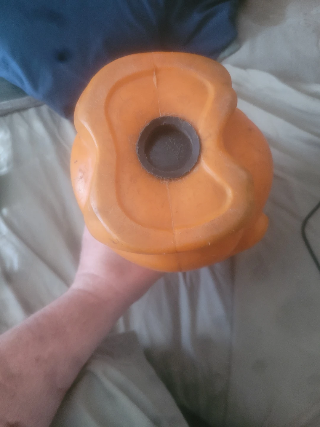 Orange Piggy Bank with Bow Tie and Hat - photo 3