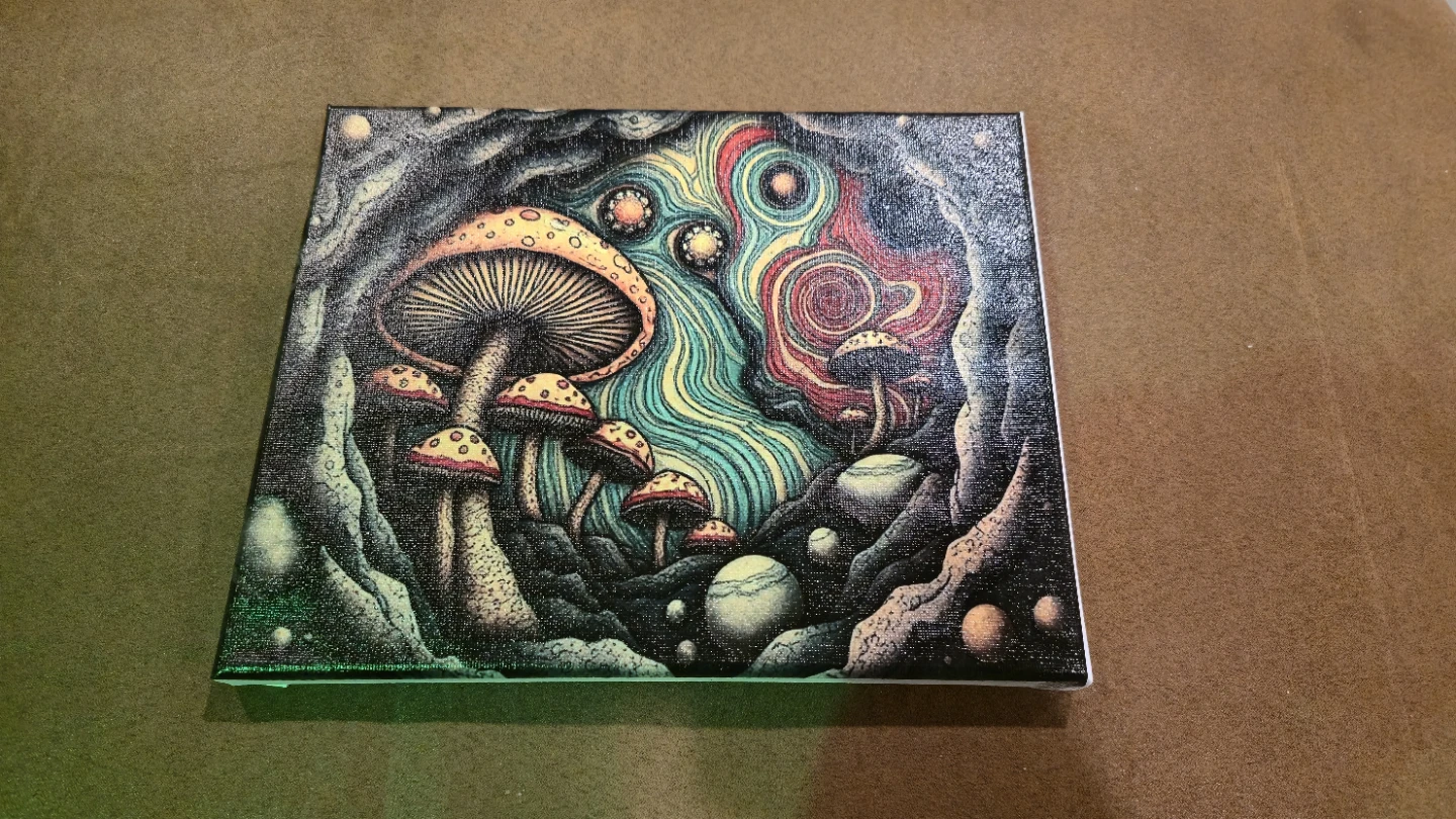 Psychedelic Mushroom Canvas Print