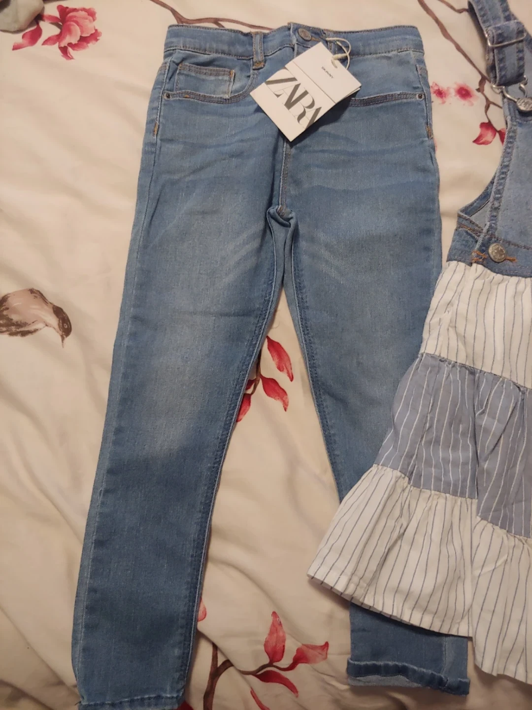 Zara Skinny Jeans & OshKosh B'gosh Overalls & Dress - photo 4