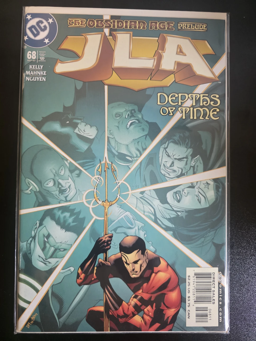 JLA #68 "Depths of Time" The Obsidian Age Prelude Comic Book