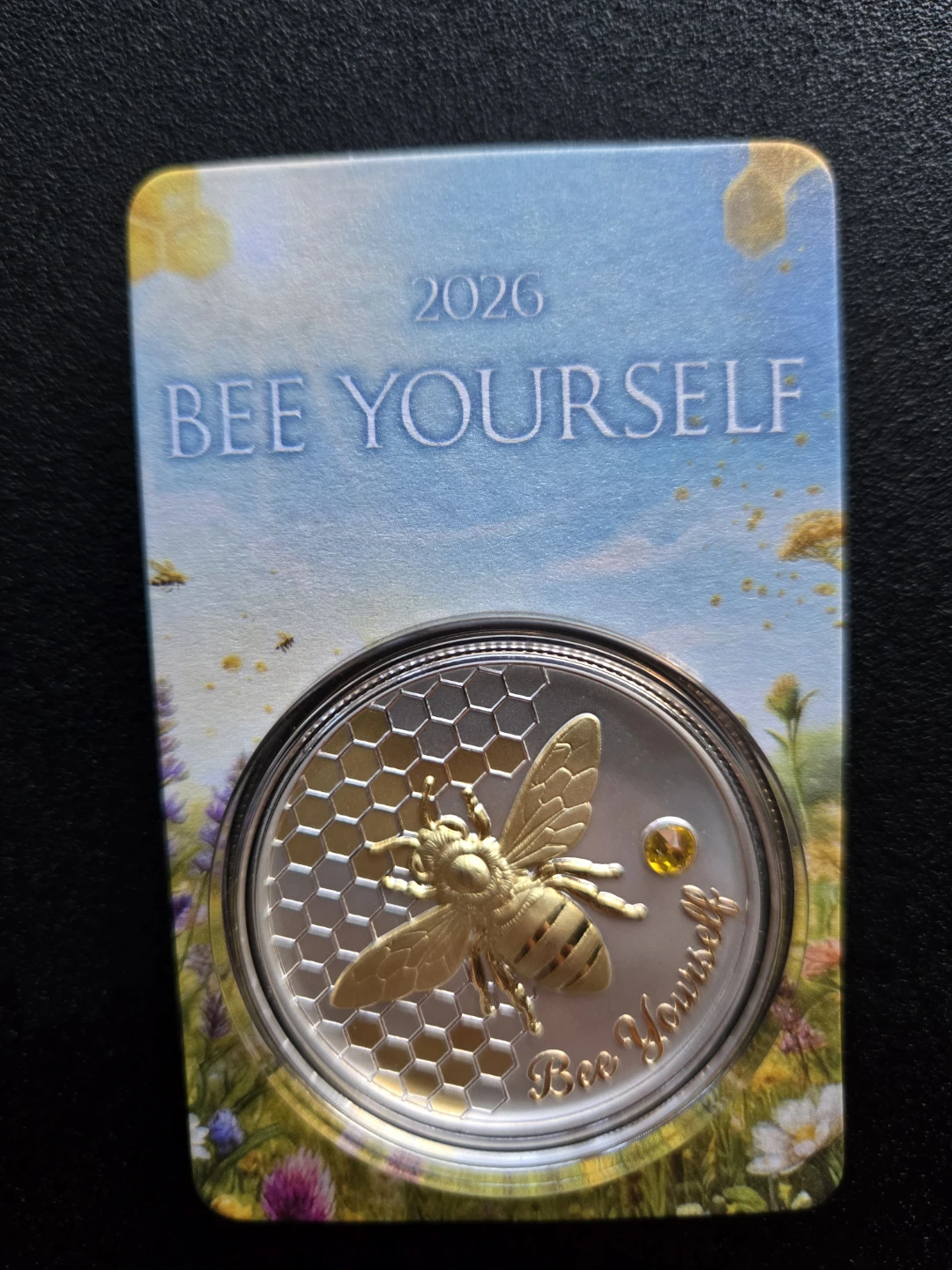 2026 "Bee Yourself" 1 oz Fine Silver & Gold Gilded Copper Coin