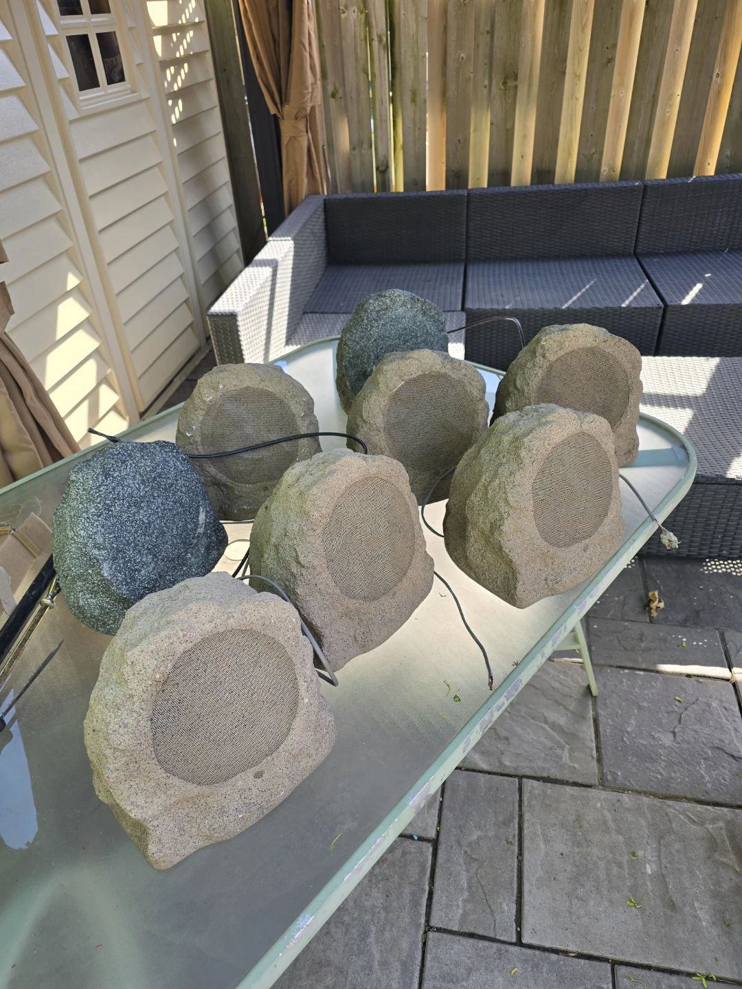 Rock Garden Speakers - Lot of 8