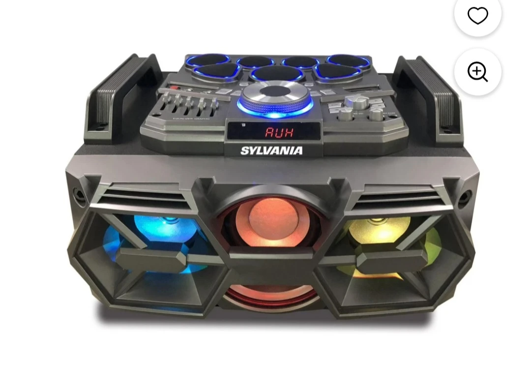 Sylvania DJ Effects Sound System with Drum Pads