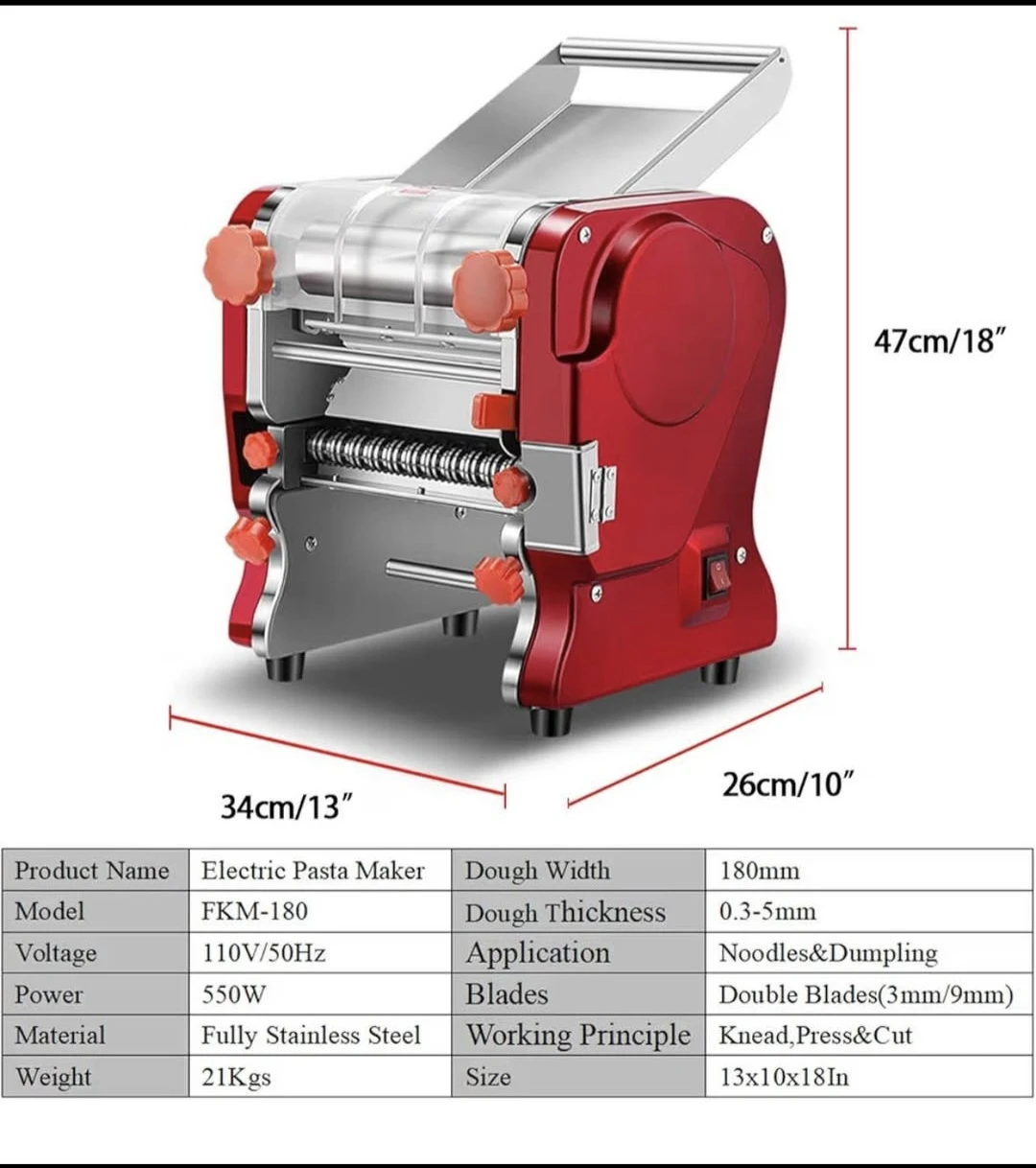 LEONEBEBE Electric Pasta Maker - Red - photo 4