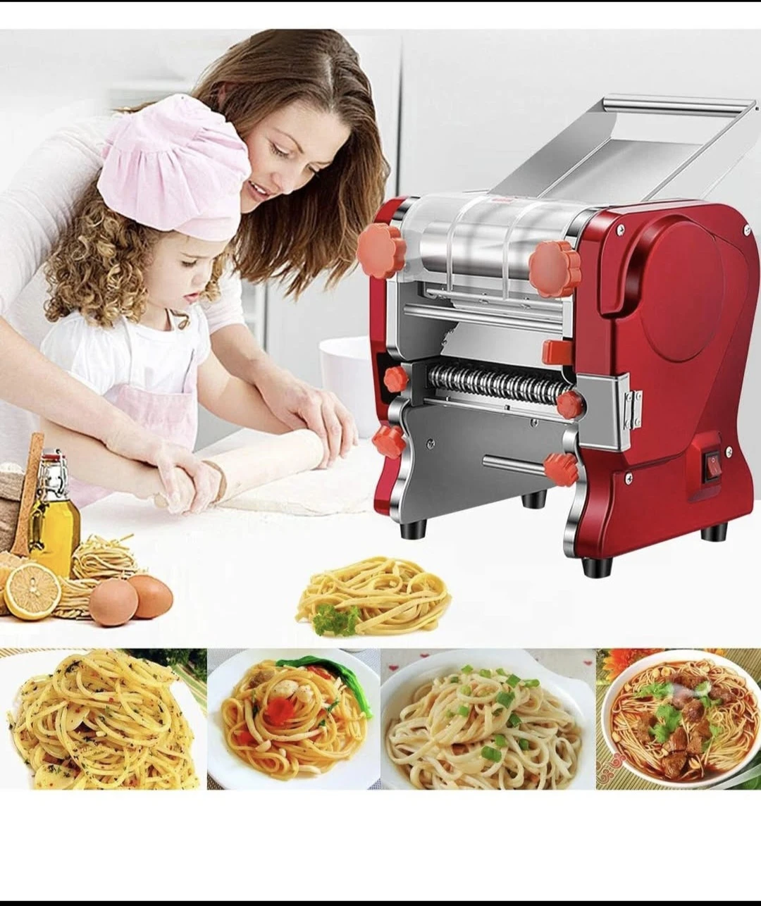 LEONEBEBE Electric Pasta Maker - Red - photo 5
