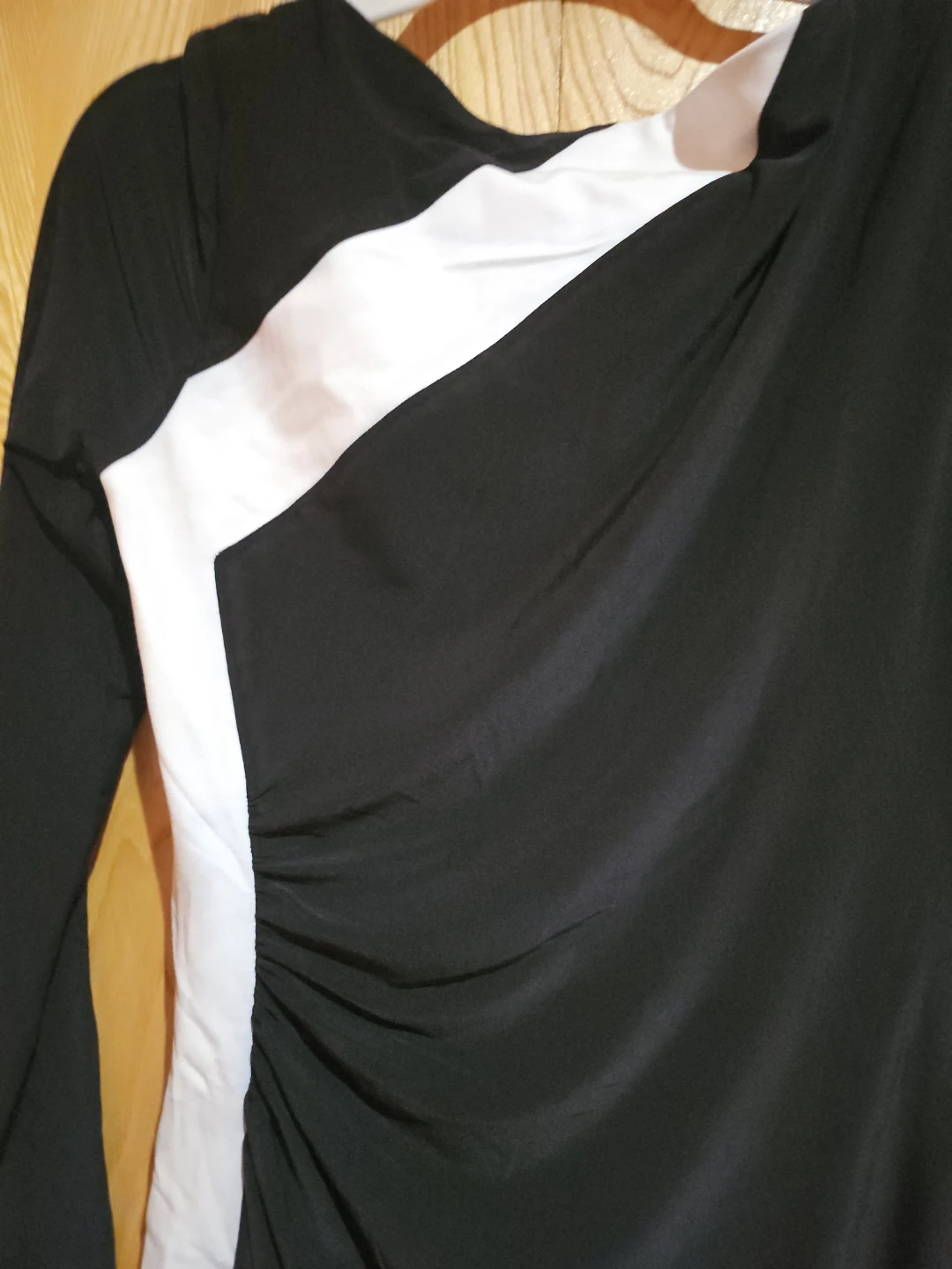 Ralph Lauren Black and White Ruched Dress - photo 4