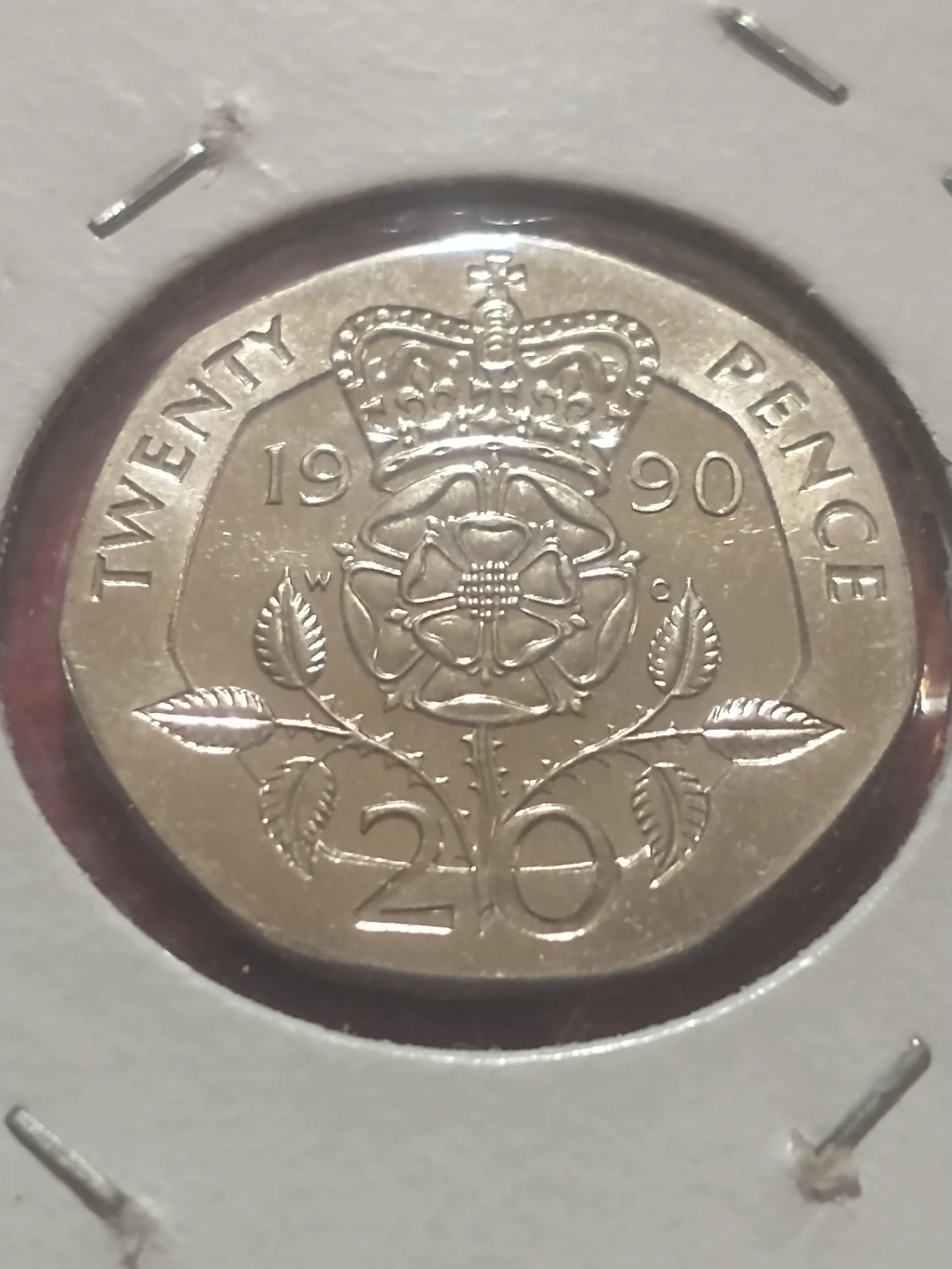 1990 British 20 Pence Coin - Uncirculated Proof - photo 2