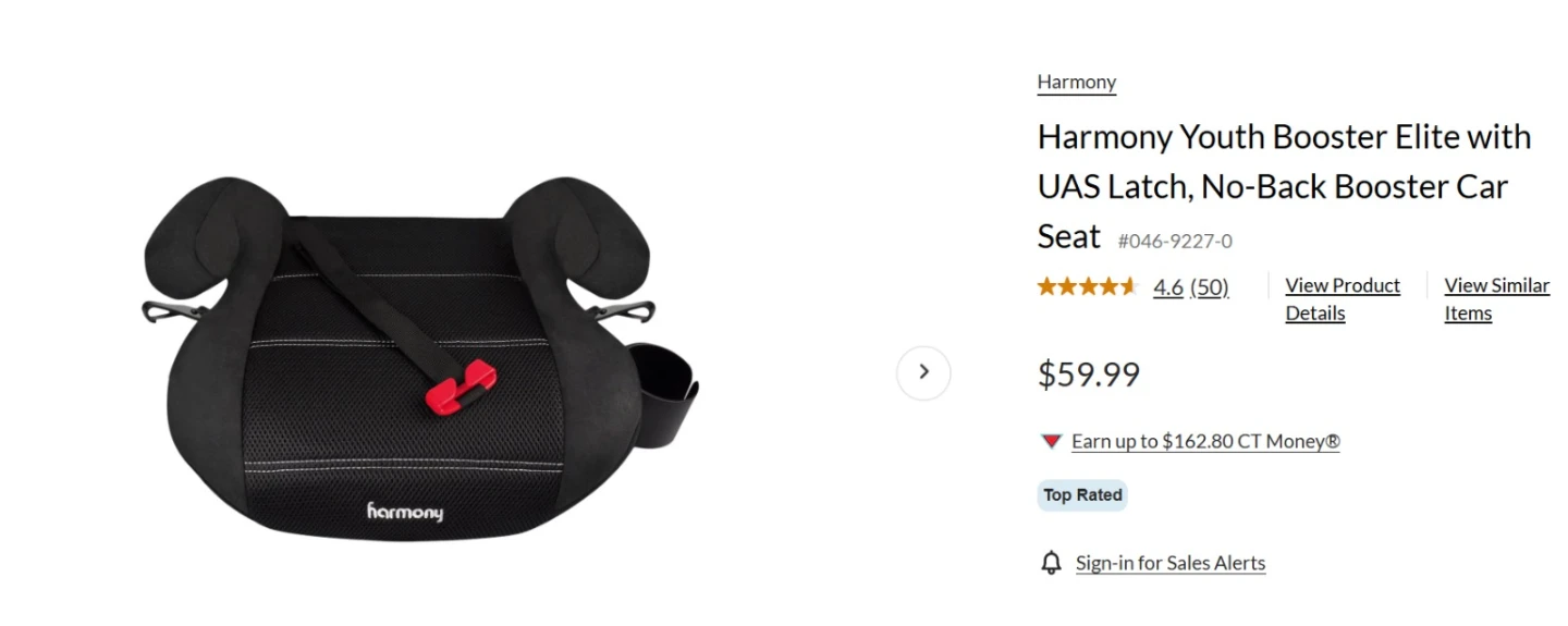 Harmony Booster Elite Car Seat - photo 3