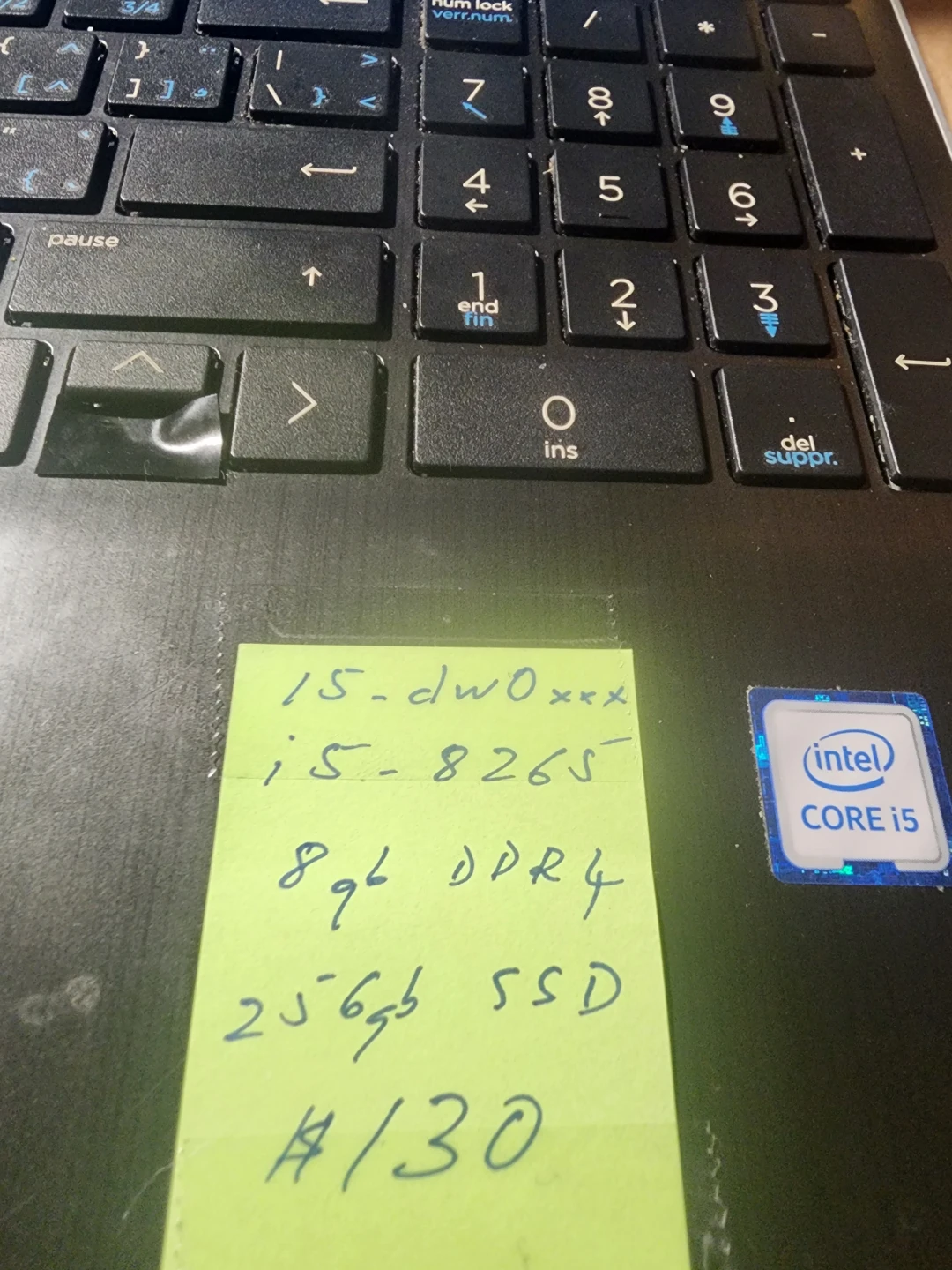 HP Laptop 15-dw0xxx Intel Core i5-8265U 8GB RAM 256GB SSD - photo 3