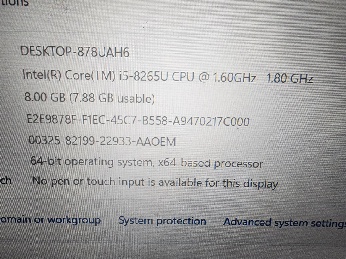 HP Laptop 15-dw0xxx Intel Core i5-8265U 8GB RAM 256GB SSD - photo 5