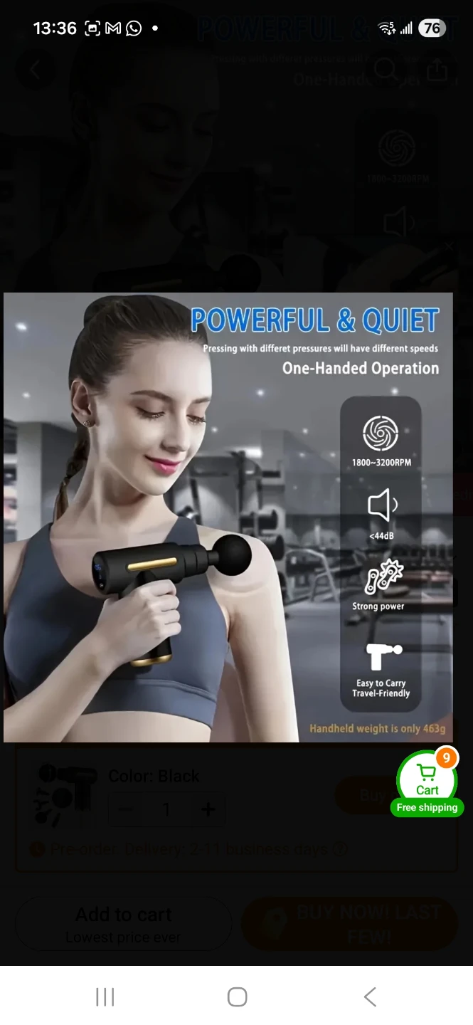 NEW Compact Massage Device LED Display Rechargeable - photo 2