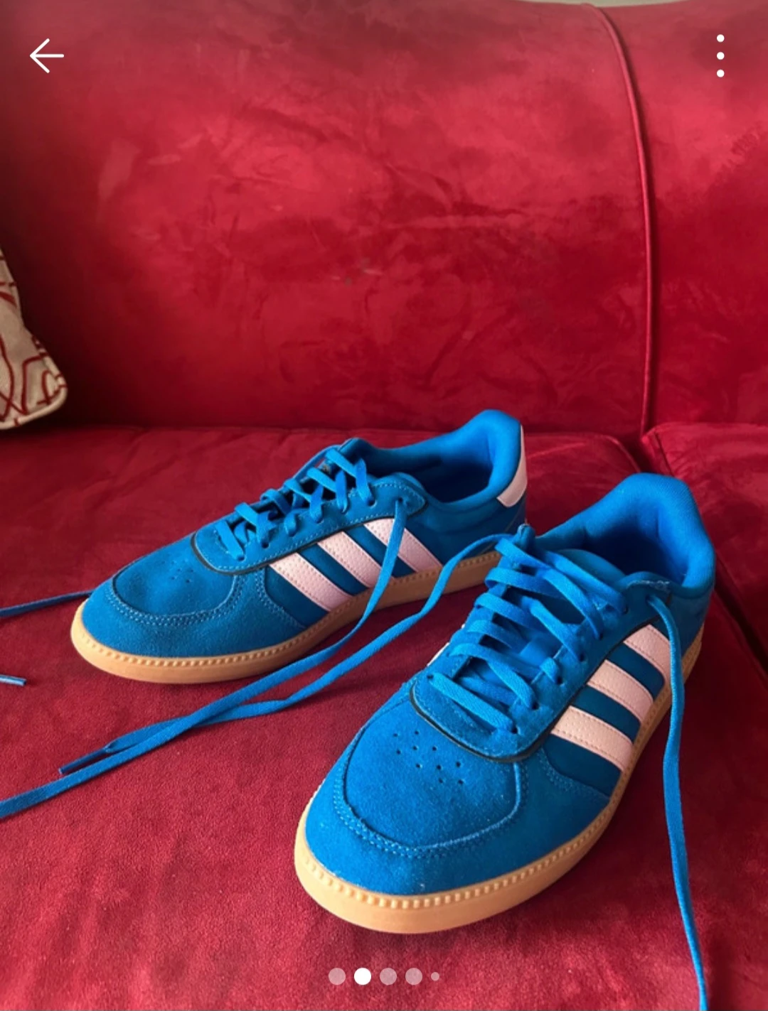 Adidas Blue Suede Sneakers