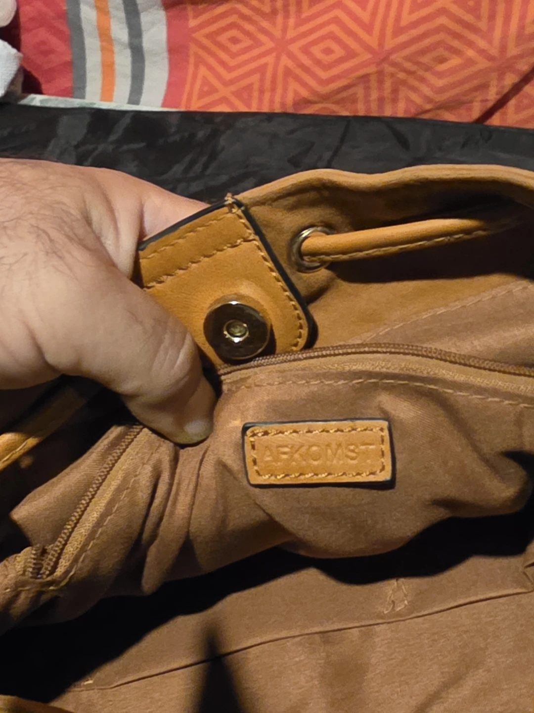 Brown Suede Drawstring Shoulder Bag - photo 2