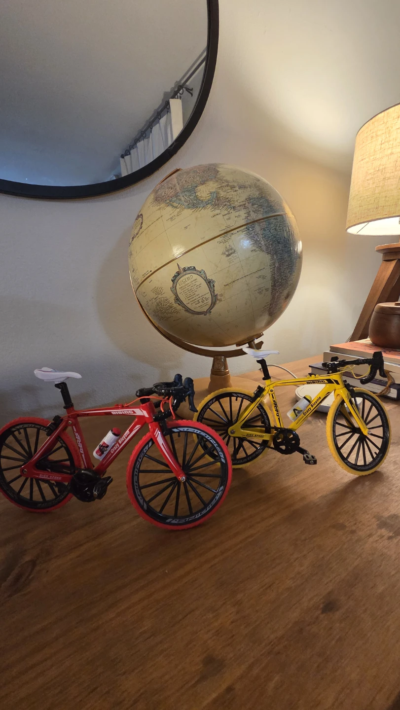 Miniature Bike Display/Decor - Red/Yellow *new