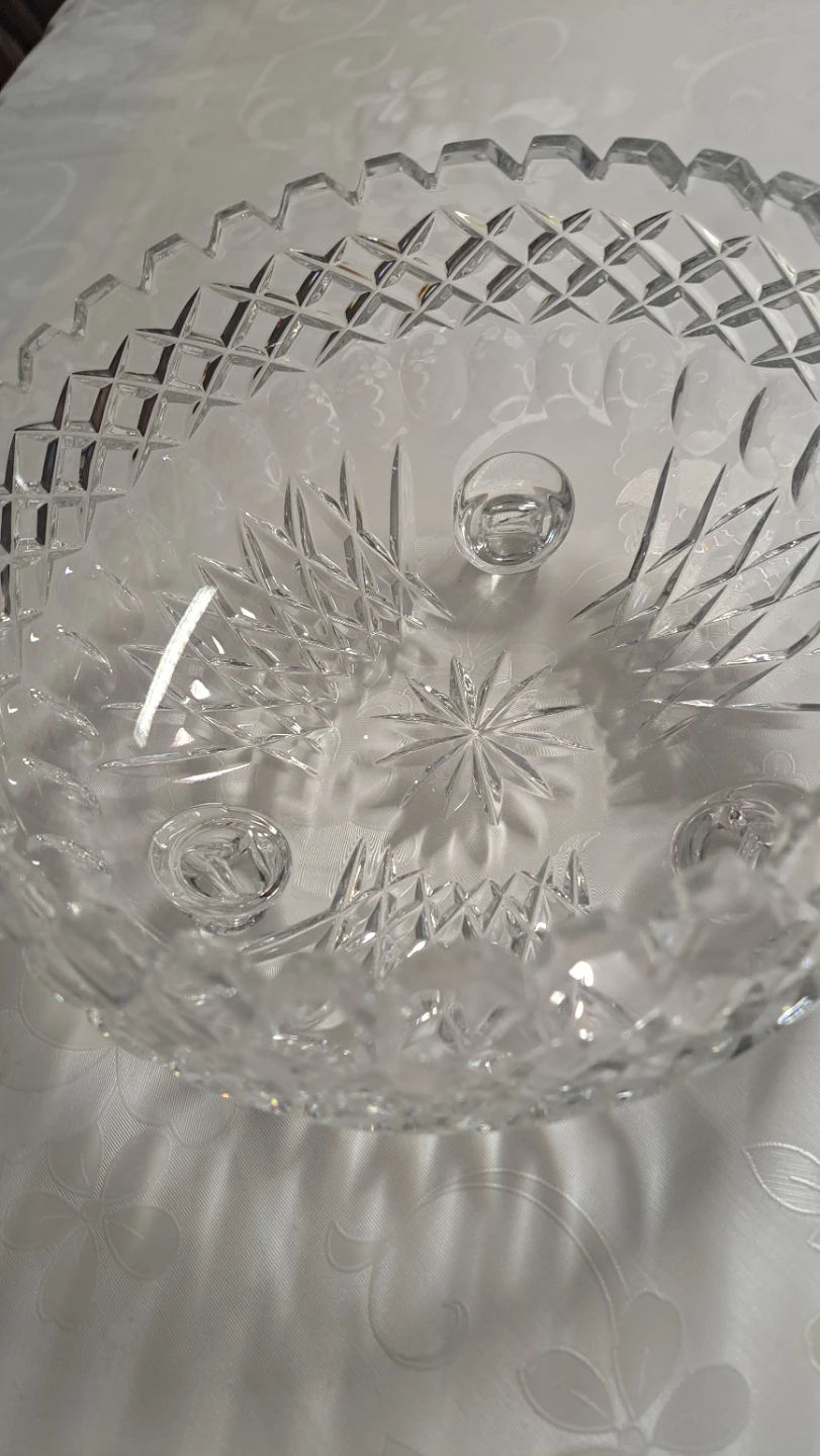 Large Crystal Footed Bowl - photo 2