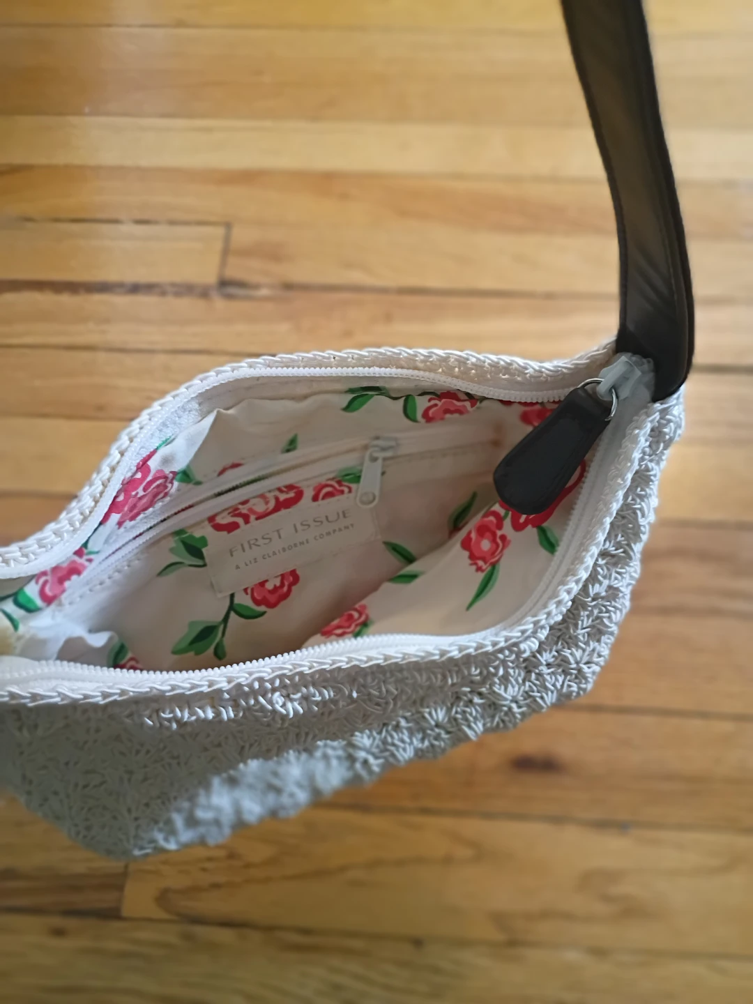 Liz Claiborne First Issue Woven Shoulder Bag